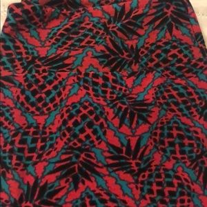LuLaRoe Pants - OS Lularoe Pineapple Leggings- red/teal green LuLaRoe Pants - OS Lularoe Pineapple Leggings- red/teal green